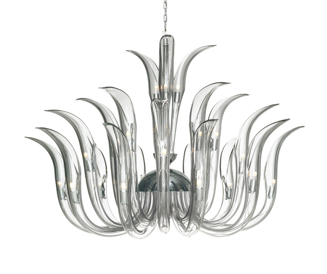Cisne 23 Light Chandelier in Polished Nickel - available from The Lighting Shoppe, trusted by Canadian homeowners