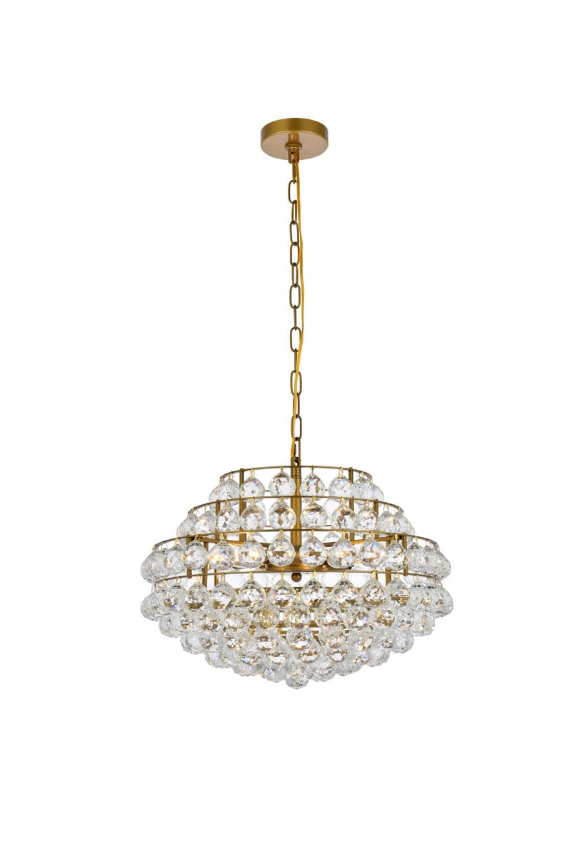 Savannah Five Light Pendant in Brass - available from The Lighting Shoppe, trusted by Canadian homeowners