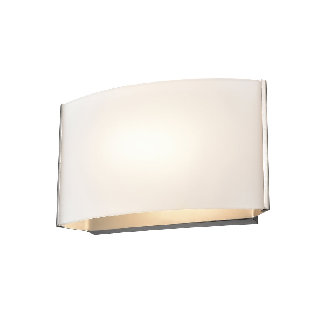 Vanguard Cct LED Wall Sconce in Satin Nickel w/Half Opal Glass - available from The Lighting Shoppe, trusted by Canadian homeowners