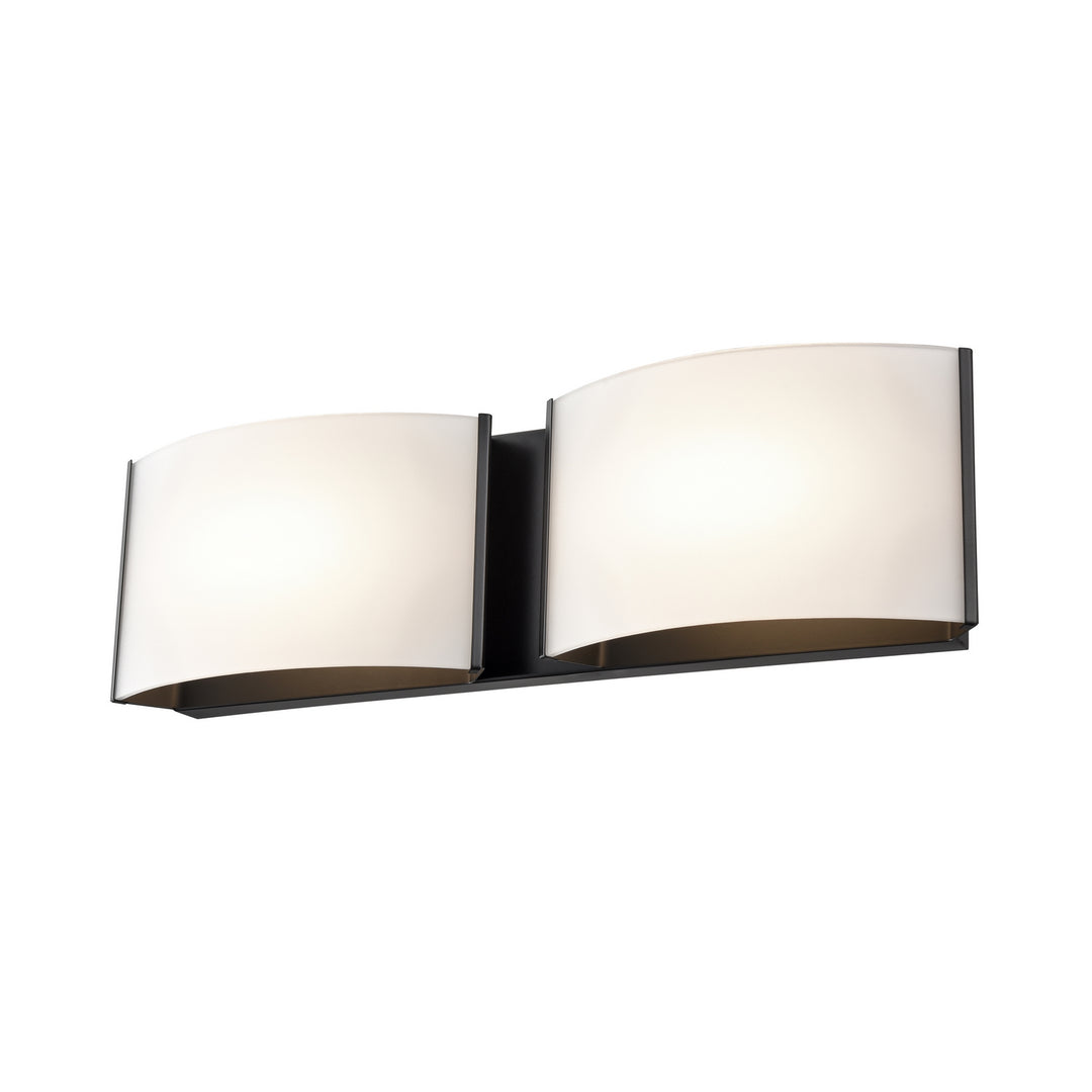 DVI Canada - DVP1796EB-OP - LED Vanity - Vanguard Cct - Ebony w/Half Opal Glass