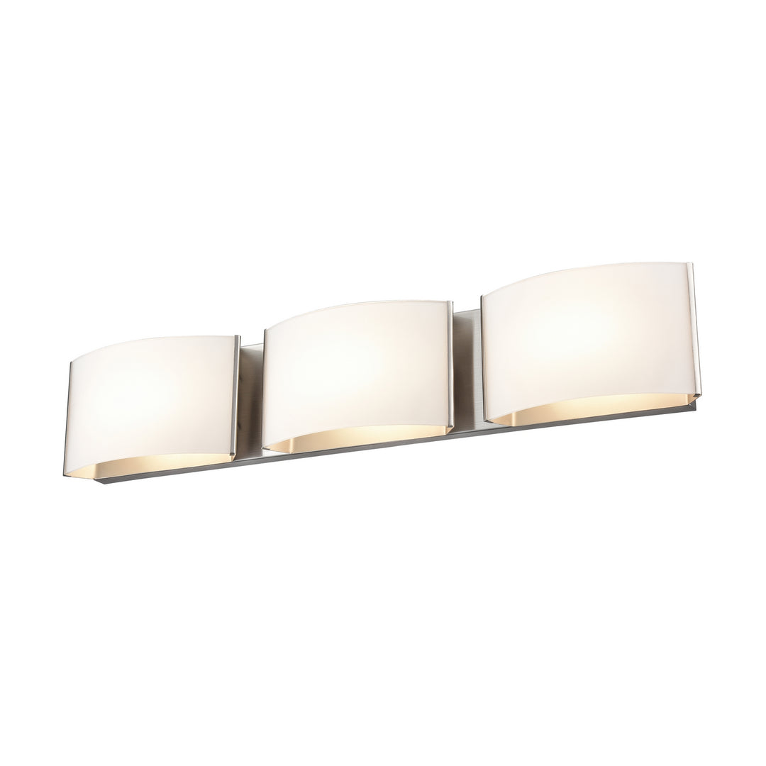 DVI Canada - DVP1797SN-OP - LED Vanity - Vanguard Cct - Satin Nickel w/Half Opal Glass