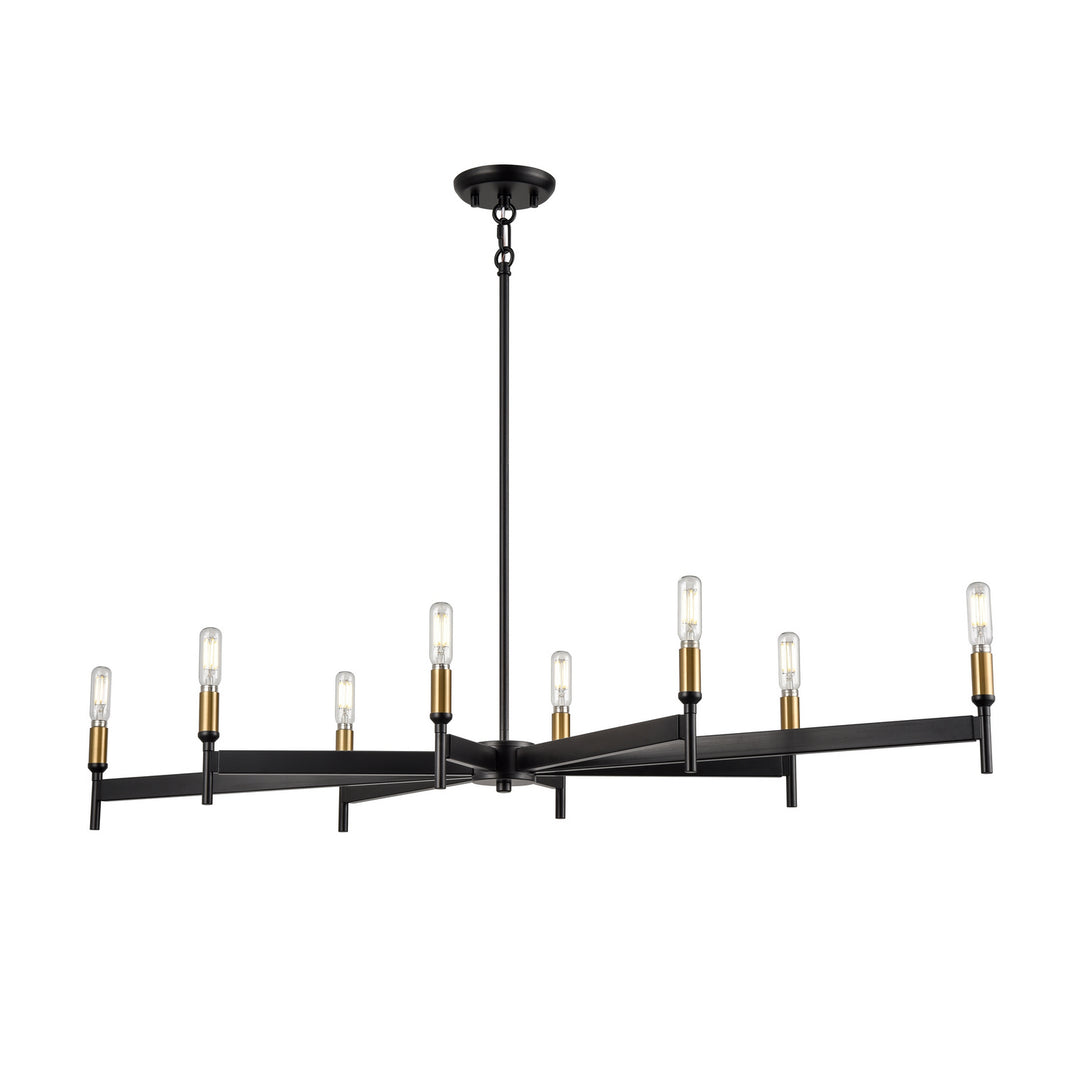 DVI Canada - DVP27341MF+EB - Eight Light Linear - Cambrai - Multiple Finishes And Ebony