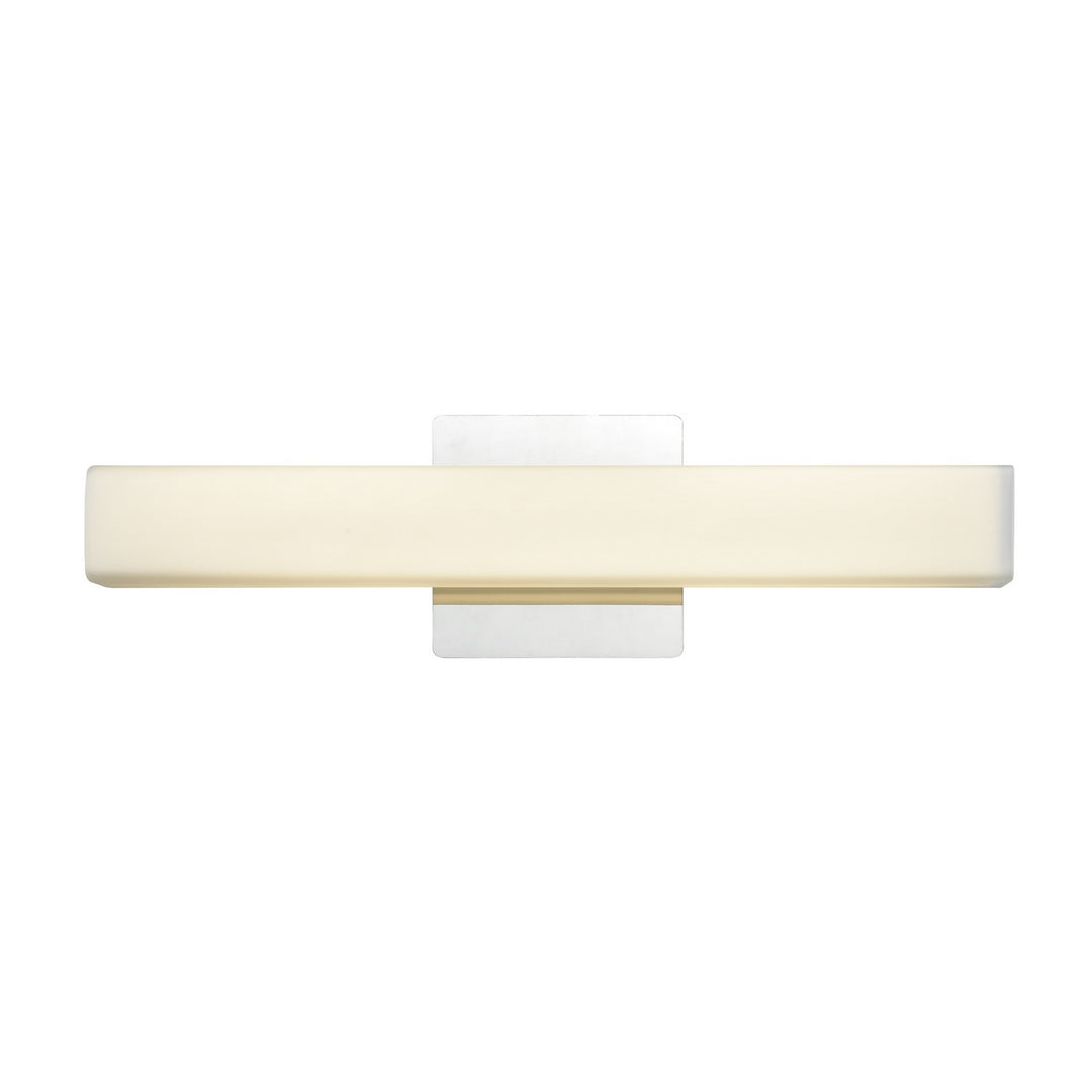 Venture Cct LED Vanity in Chrome w/Half Opal Glass - available from The Lighting Shoppe, trusted by Canadian homeowners
