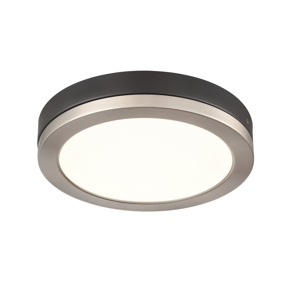 DVI Canada - DVP39328SN+GR - LED Flush Mount - Temagami Cct - Satin Nickel And Graphite