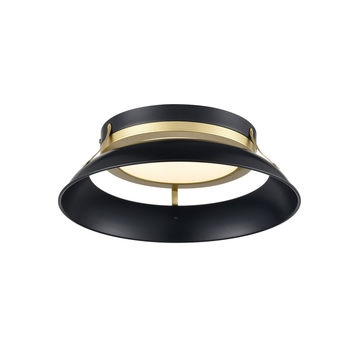 DVI Canada - DVP39528EB+PSB-CCT - LED Flush Mount - Alcenon Cct - Ebony And Painted Satin Brass