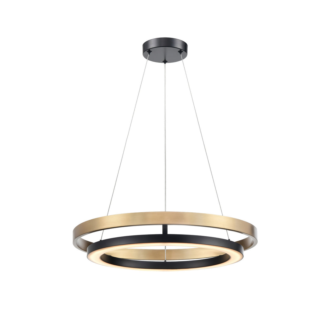 DVI Canada - DVP40847EB+BR-CCT - LED Foyer Pendant - Cybele Cct - Ebony And Brass