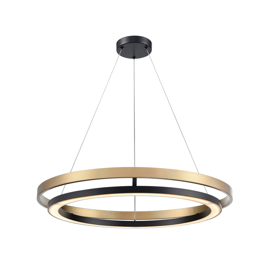 DVI Canada - DVP40848EB+BR-CCT - LED Foyer Pendant - Cybele Cct - Ebony And Ironwood On Metal