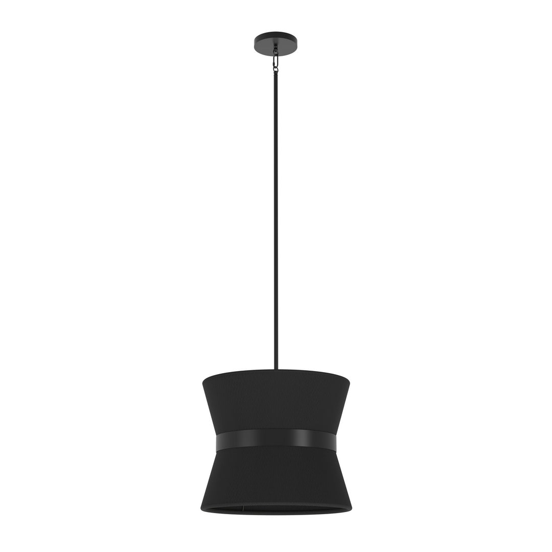 Ellesmere Six Light Pendant in Ebony w/Black Shade - available from The Lighting Shoppe, trusted by Canadian homeowners
