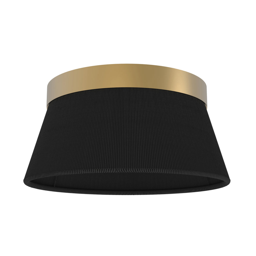 DVI Canada - DVP43642BR-BK - Three Light Flush Mount - Ellesmere - Brass w/Black Shade