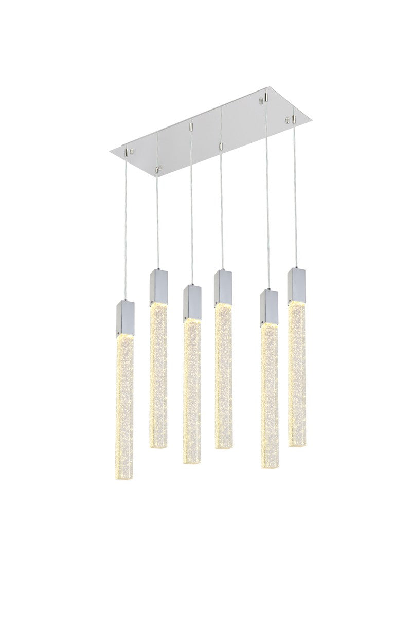 Elegant Lighting - 2066D32C - Six Light Pendant - Weston - chrome