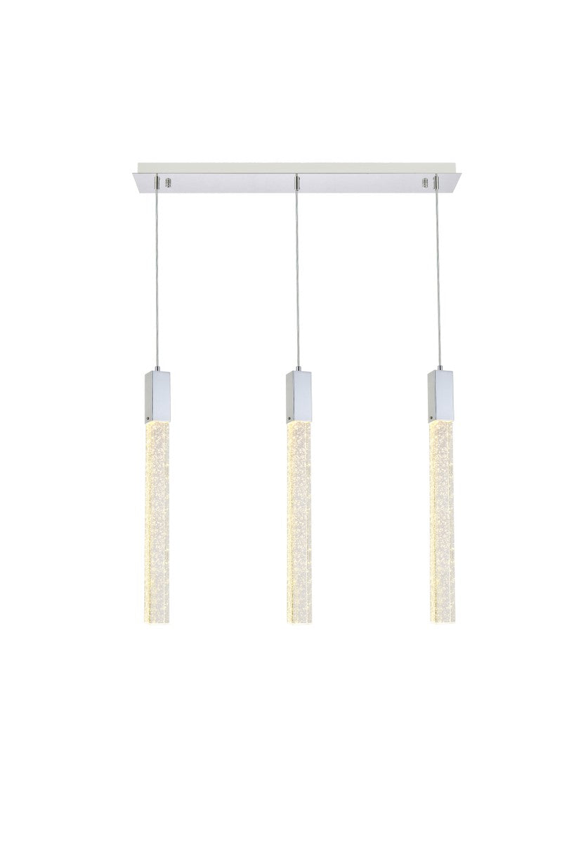 Elegant Lighting - 2066S32C - Three Light Pendant - Weston - chrome