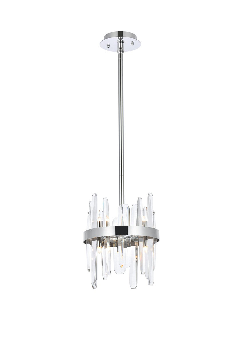 Serena Six Light Pendant in Chrome - available from The Lighting Shoppe, trusted by Canadian homeowners