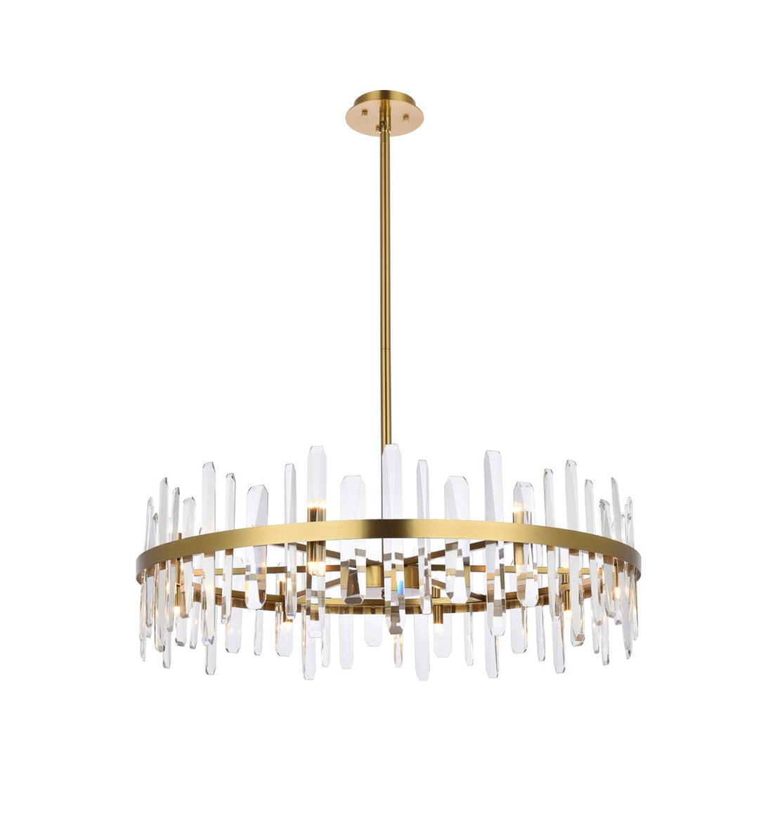 Elegant Lighting - 2200D36SG - 16 Light Chandelier - Serena - satin gold