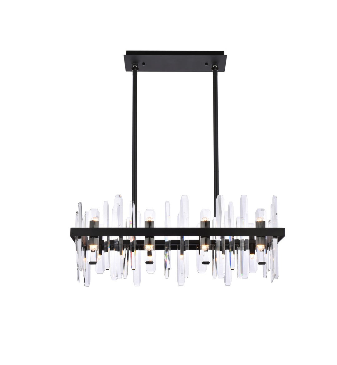 Elegant Lighting - 2200G30BK - 16 Light Chandelier - Serena - black