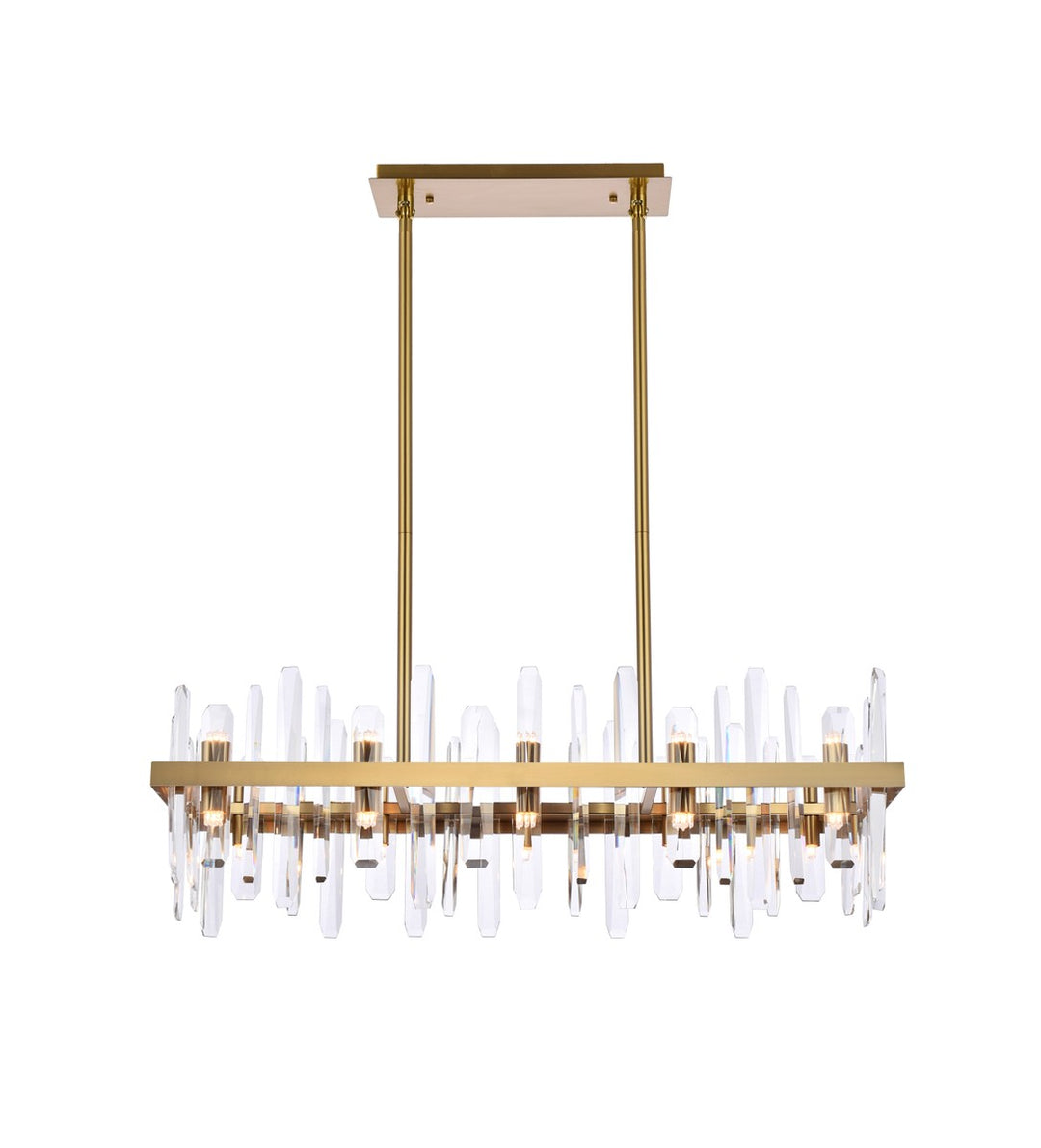 Elegant Lighting - 2200G36SG - 20 Light Chandelier - Serena - satin gold