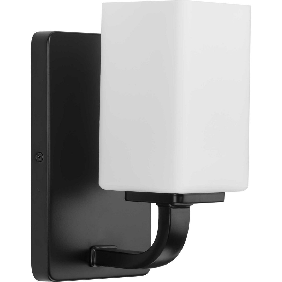 Cowan One Light Bath Vanity in Matte Black - available from The Lighting Shoppe, trusted by Canadian homeowners