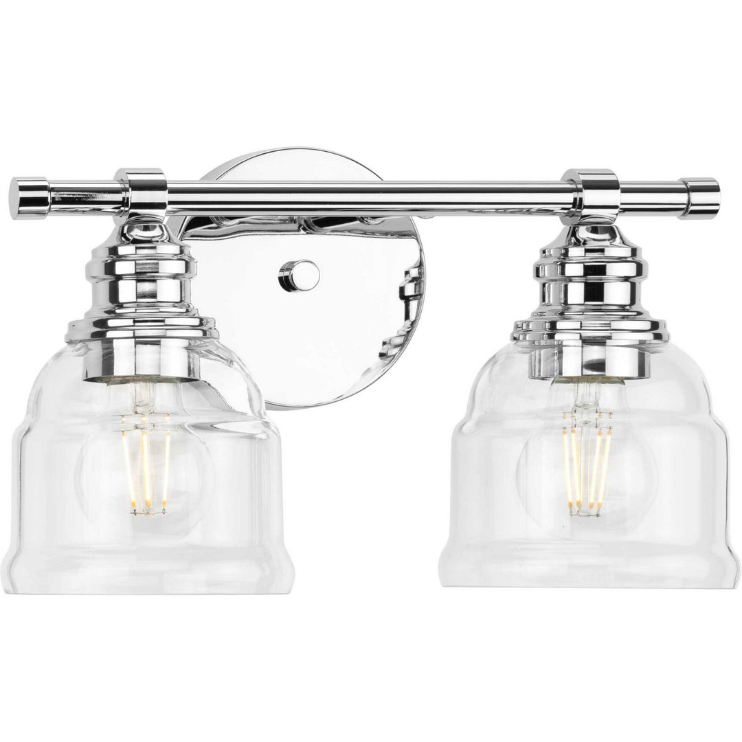 Ambrose Two Light Bath Vanity in Polished Chrome - available from The Lighting Shoppe, trusted by Canadian homeowners