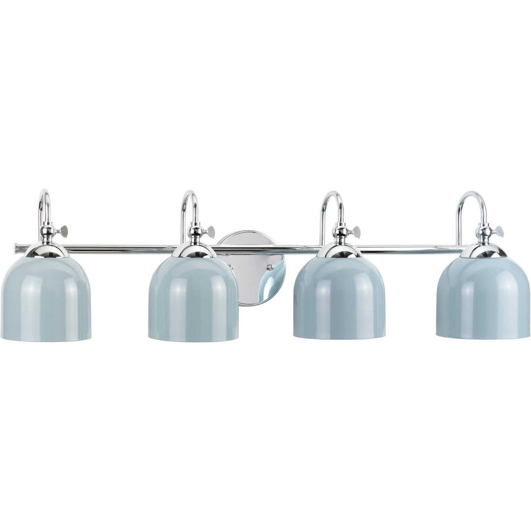 Dalton Four Light Bath Vanity in Polished Chrome - available from The Lighting Shoppe, trusted by Canadian homeowners