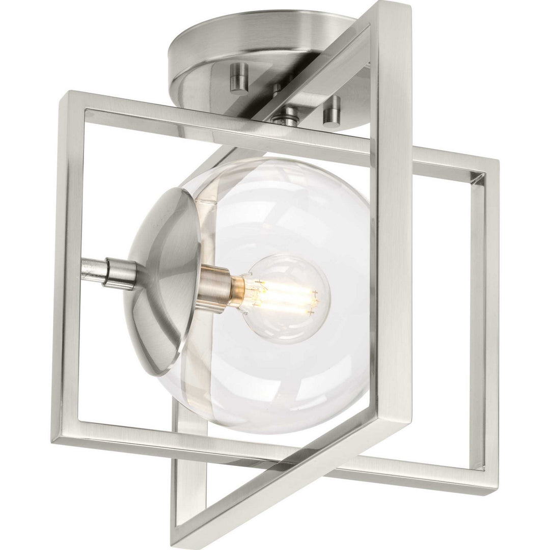 Progress Canada - P350218-009 - One Light Semi-Flush Mount - Atwell - Brushed Nickel