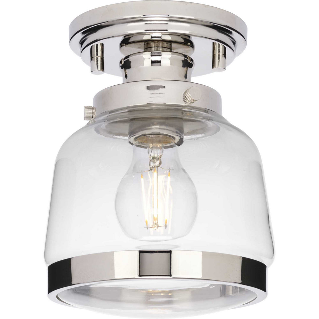 Progress Canada - P350220-104 - One Light Semi-Flush Mount - Judson - Polished Nickel