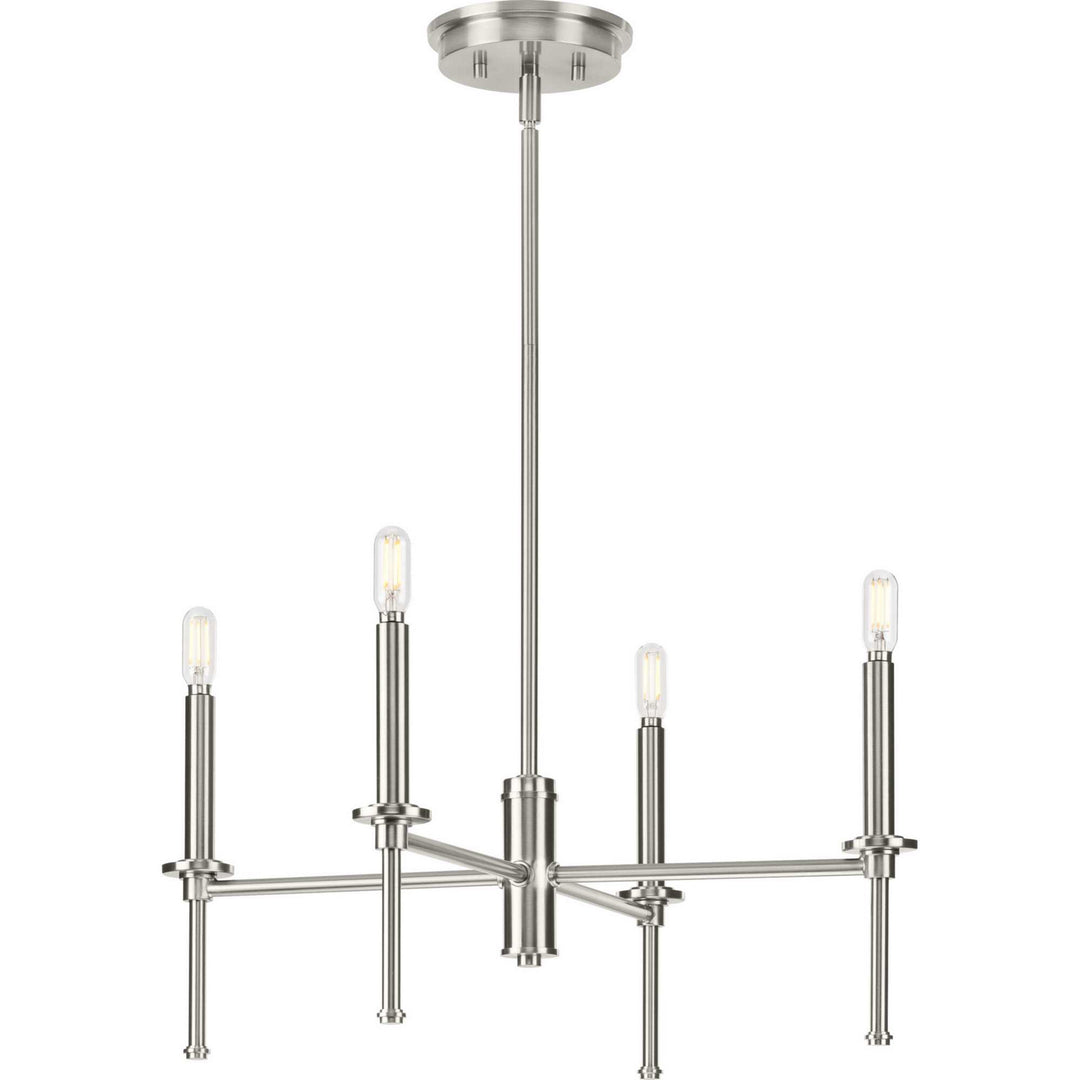 Progress Canada - P400293-009 - Four Light Chandelier - Elara - Brushed Nickel