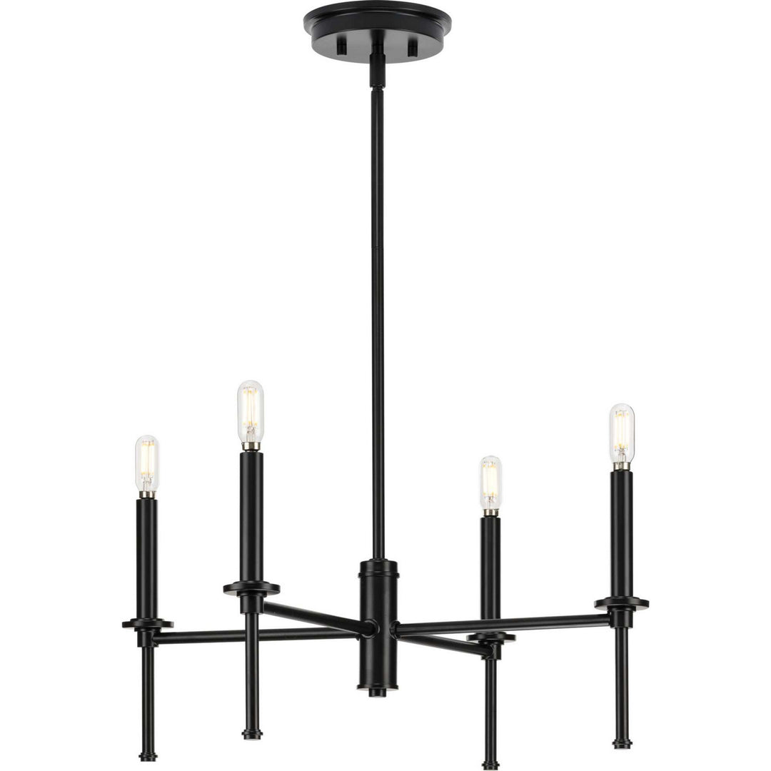 Progress Canada - P400293-31M - Four Light Chandelier - Elara - Matte Black