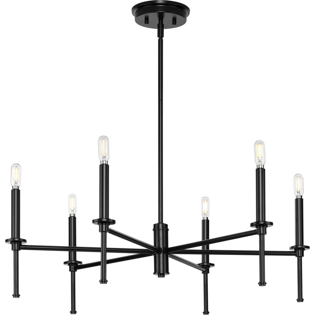 Progress Canada - P400294-31M - Six Light Chandelier - Elara - Matte Black