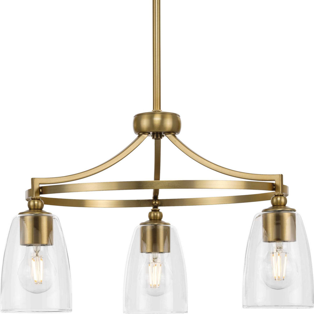 Parkhurst Three Light Chandelier in Brushed Bronze - available from The Lighting Shoppe, trusted by Canadian homeowners