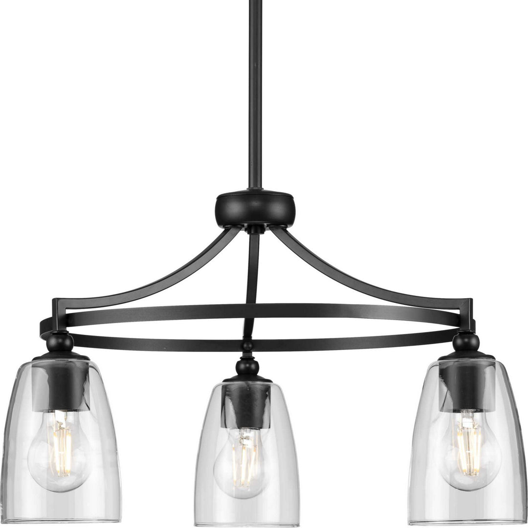Progress Canada - P400295-31M - Three Light Chandelier - Parkhurst - Matte Black