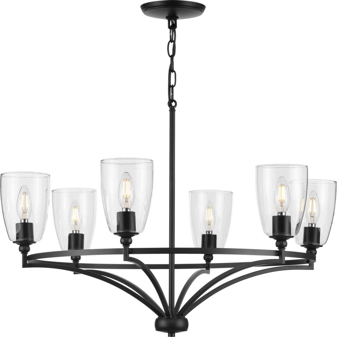 Progress Canada - P400297-31M - Six Light Chandelier - Parkhurst - Matte Black