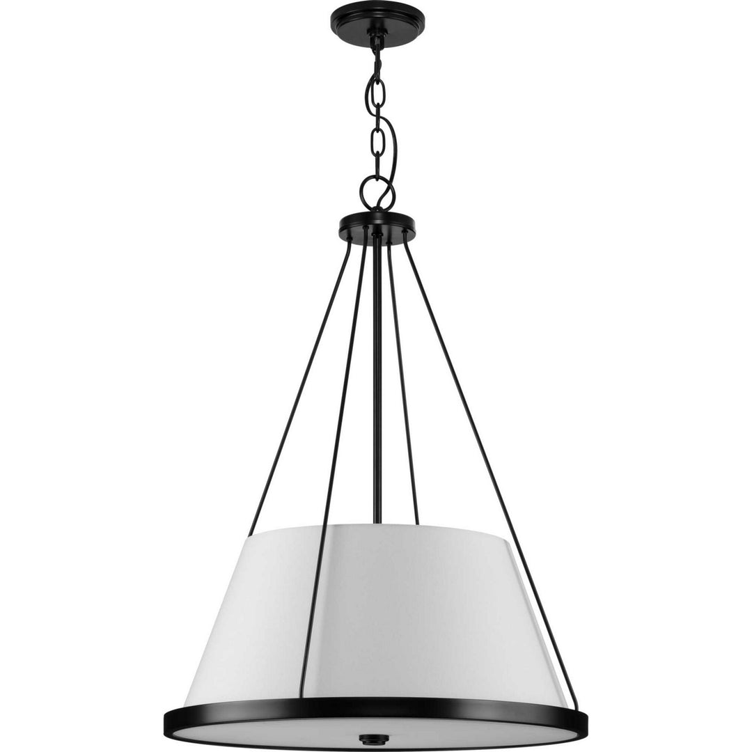 Saffert Three Light Pendant in Matte Black - available from The Lighting Shoppe, trusted by Canadian homeowners