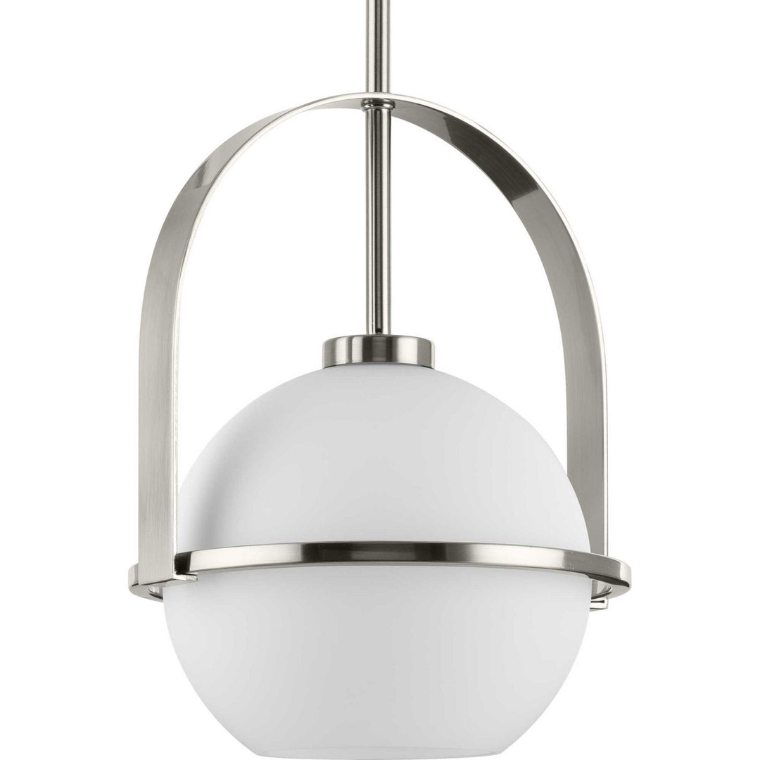 Delayne One Light Pendant in Brushed Nickel - available from The Lighting Shoppe, trusted by Canadian homeowners