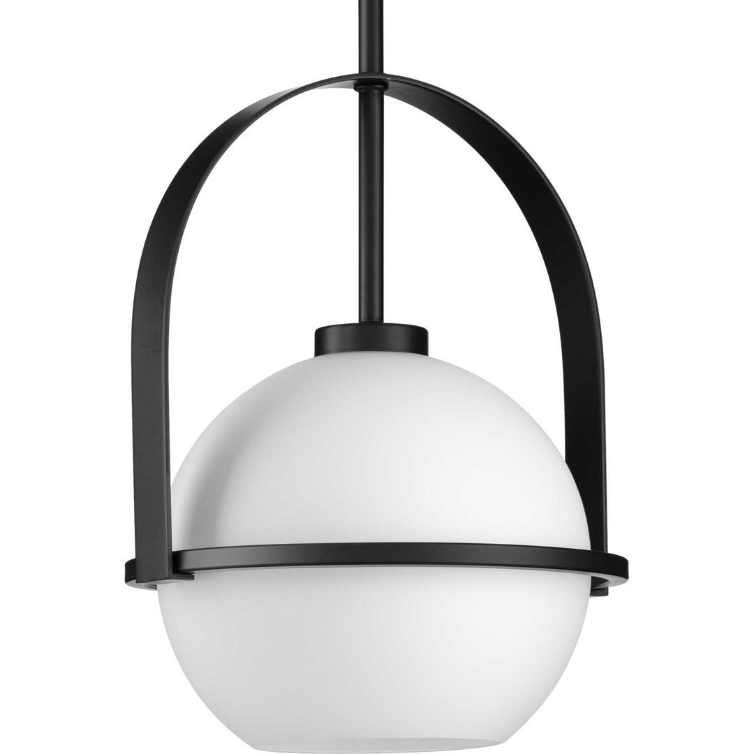 Delayne One Light Pendant in Matte Black - available from The Lighting Shoppe, trusted by Canadian homeowners