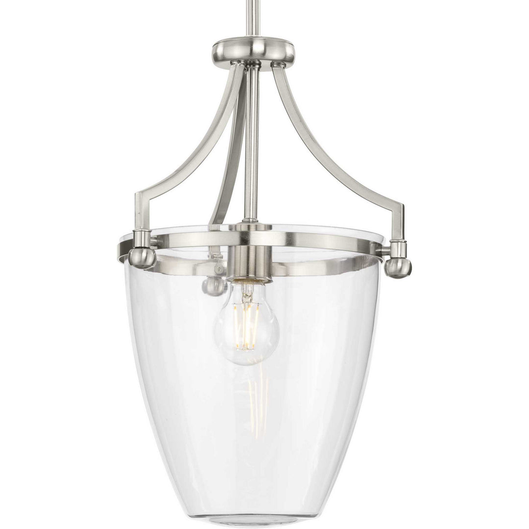 Parkhurst One Light Pendant in Brushed Nickel - available from The Lighting Shoppe, trusted by Canadian homeowners
