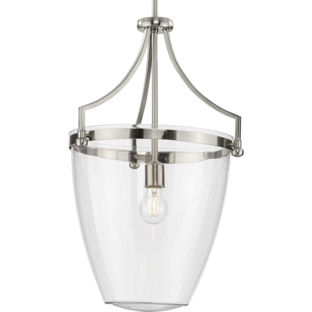 Parkhurst One Light Pendant in Brushed Nickel - available from The Lighting Shoppe, trusted by Canadian homeowners
