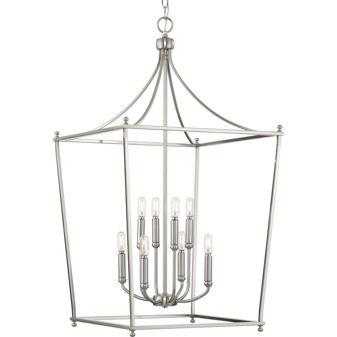 Progress Canada - P500371-009 - Eight Light Foyer Chandelier - Parkhurst - Brushed Nickel