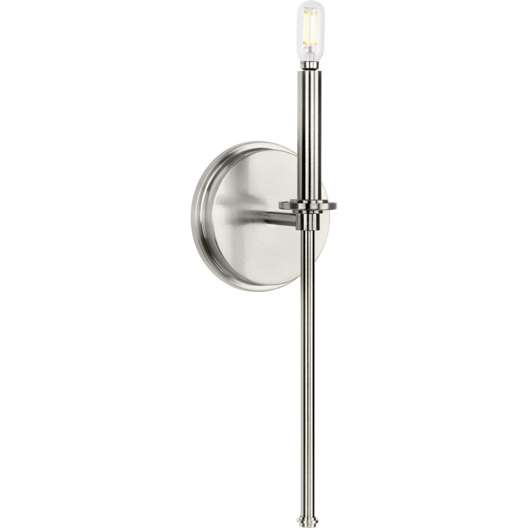 Elara One Light Wall Bracket in Brushed Nickel - available from The Lighting Shoppe, trusted by Canadian homeowners