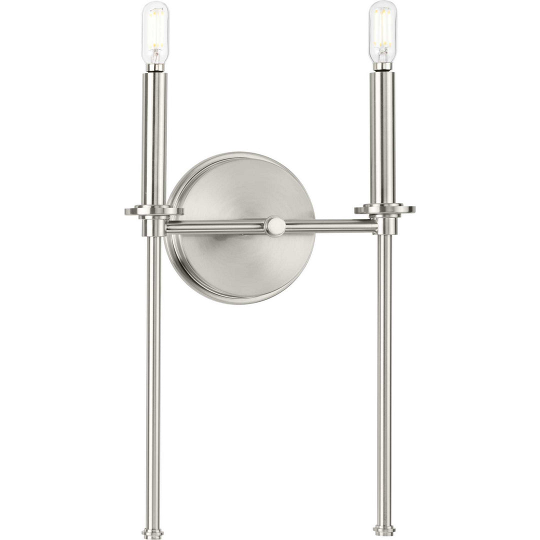 Elara Two Light Wall Bracket in Brushed Nickel - available from The Lighting Shoppe, trusted by Canadian homeowners