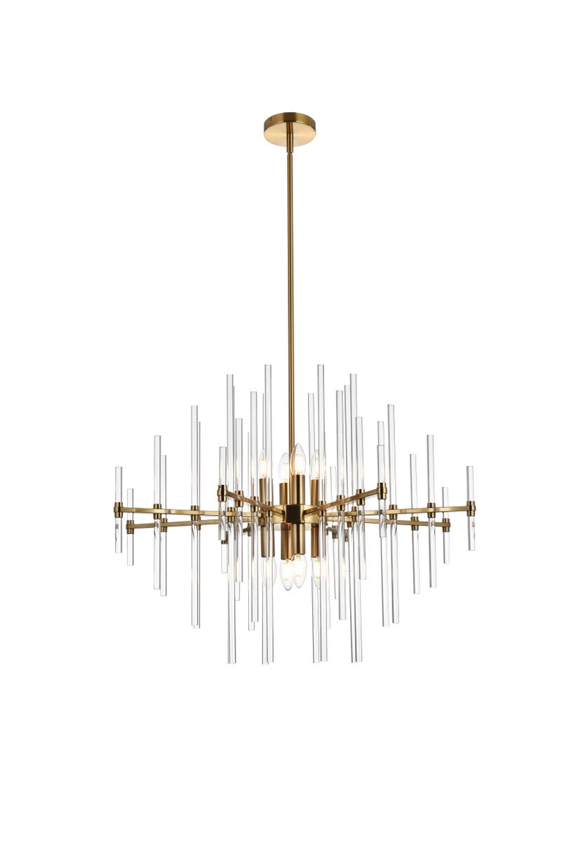 Sienna Eight Light Pendant in Gold - available from The Lighting Shoppe, trusted by Canadian homeowners