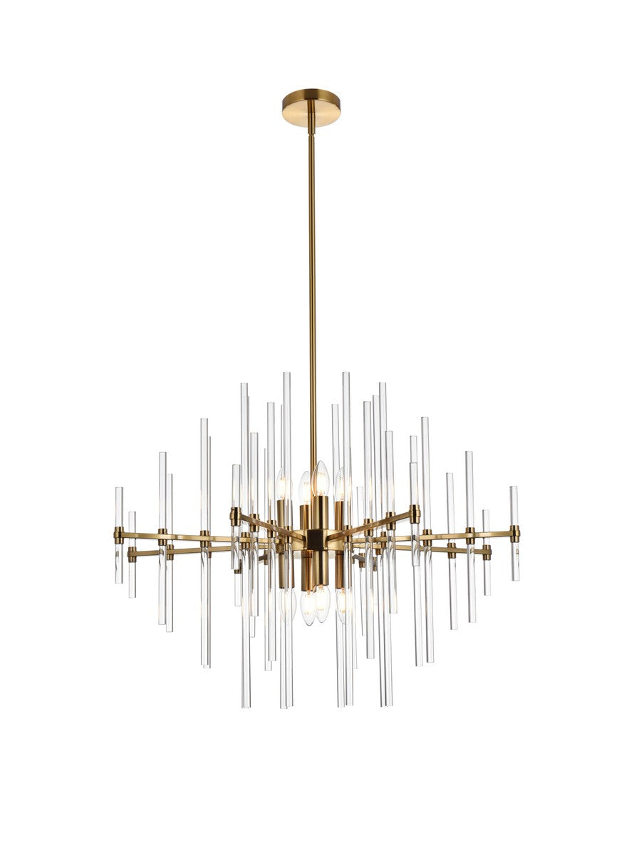 Elegant Lighting - 2502D31SG - Eight Light Pendant - Sienna - gold