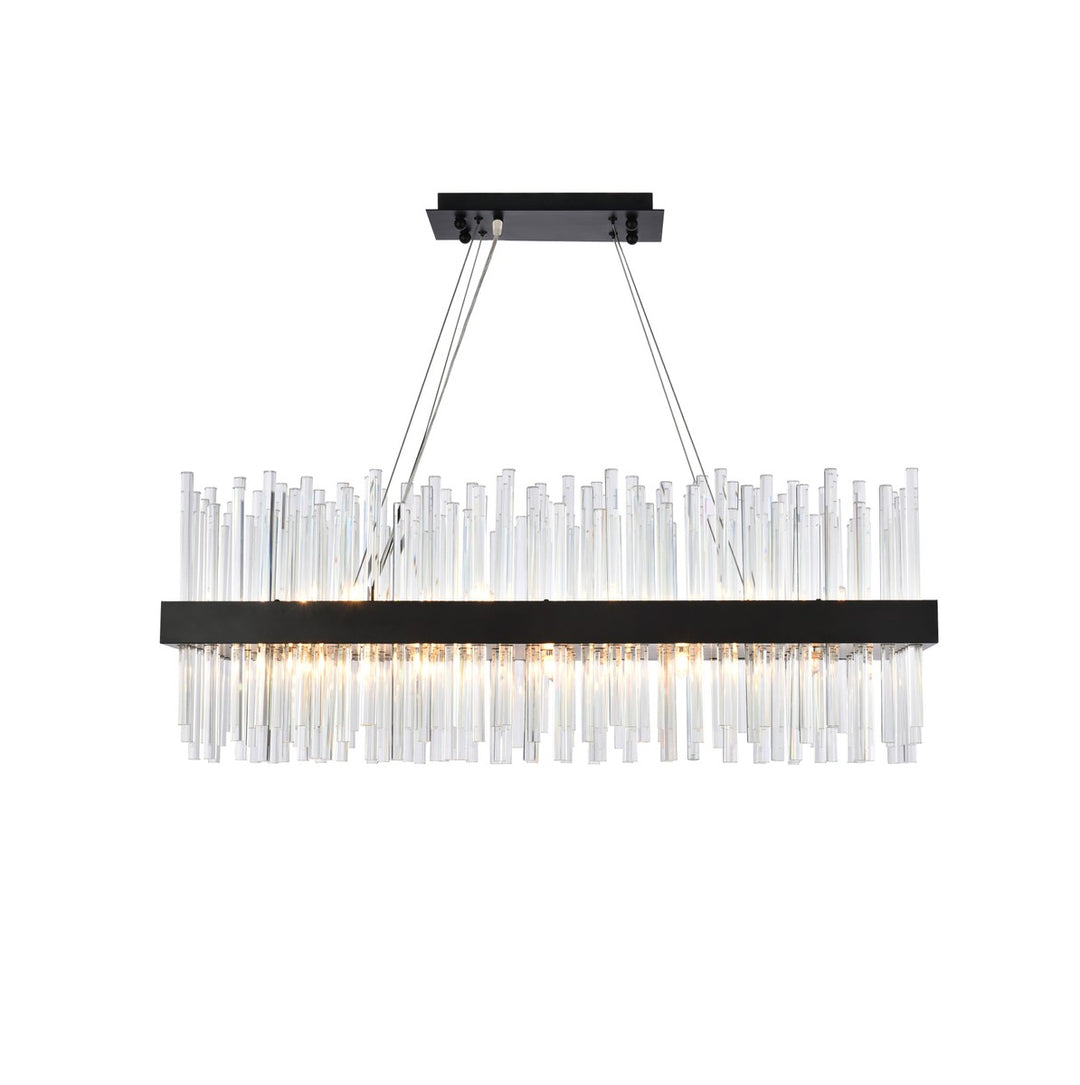 Elegant Lighting - 3000G36BK - 20 Light Pendant - Dallas - black