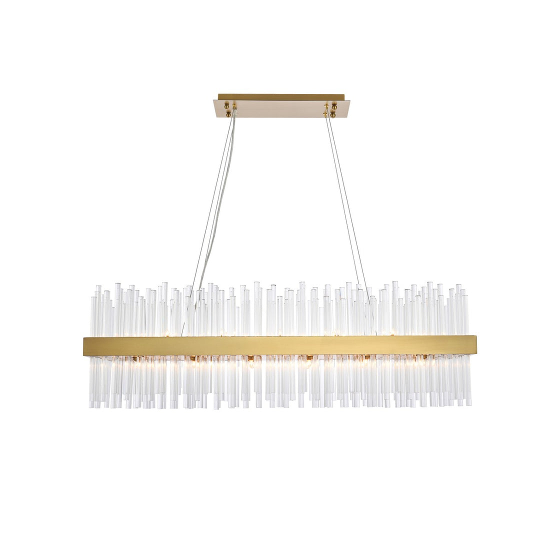 Dallas 24 Light Pendant in Satin Gold - available from The Lighting Shoppe, trusted by Canadian homeowners