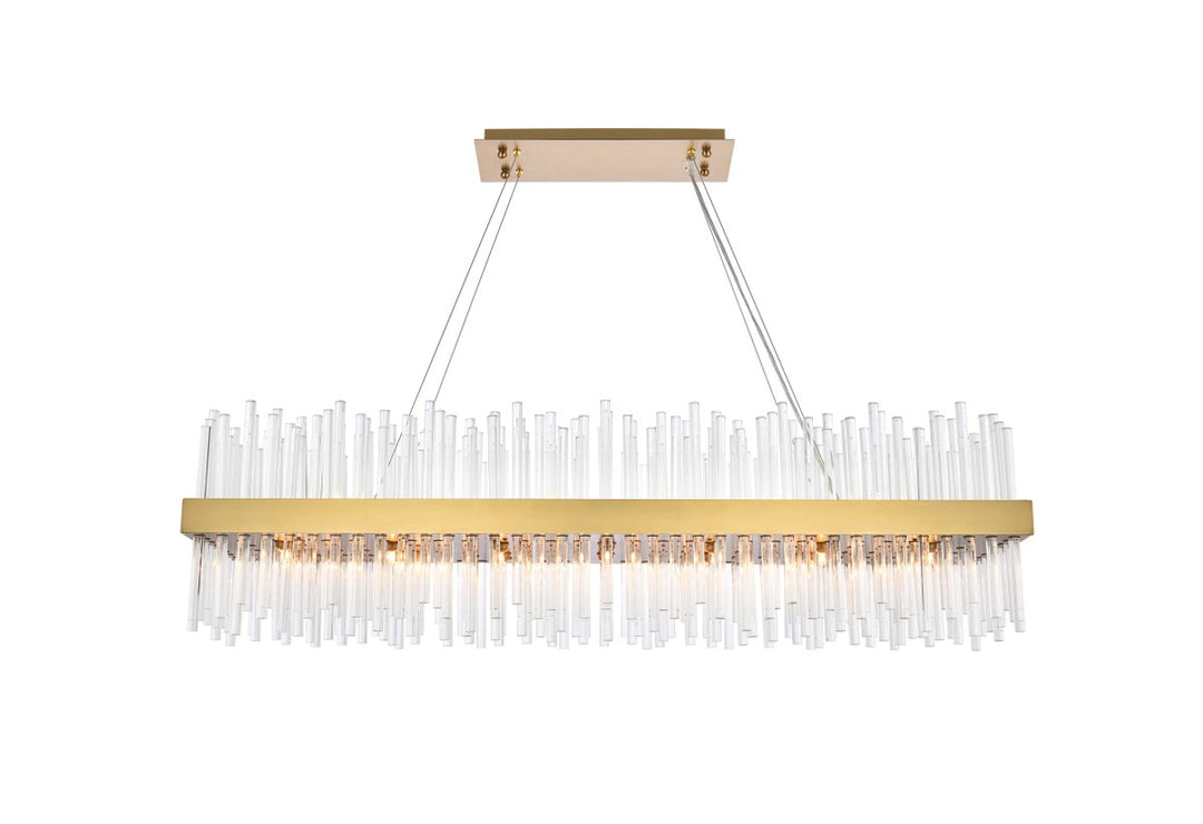 Elegant Lighting - 3000G48SG - 28 Light Chandelier - Dallas - satin gold