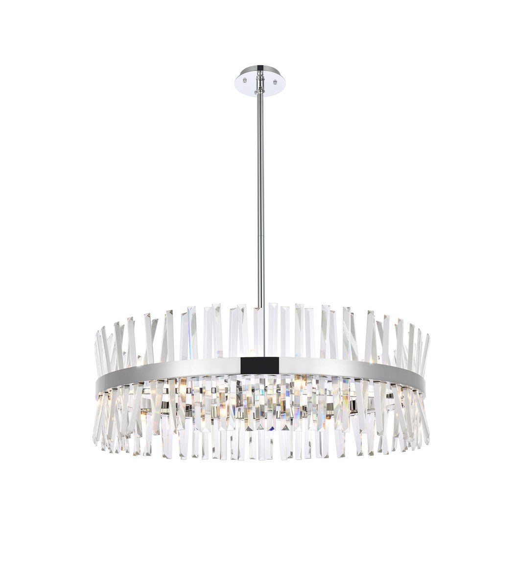 Elegant Lighting - 6200D36C - 16 Light Chandelier - Serephina - chrome
