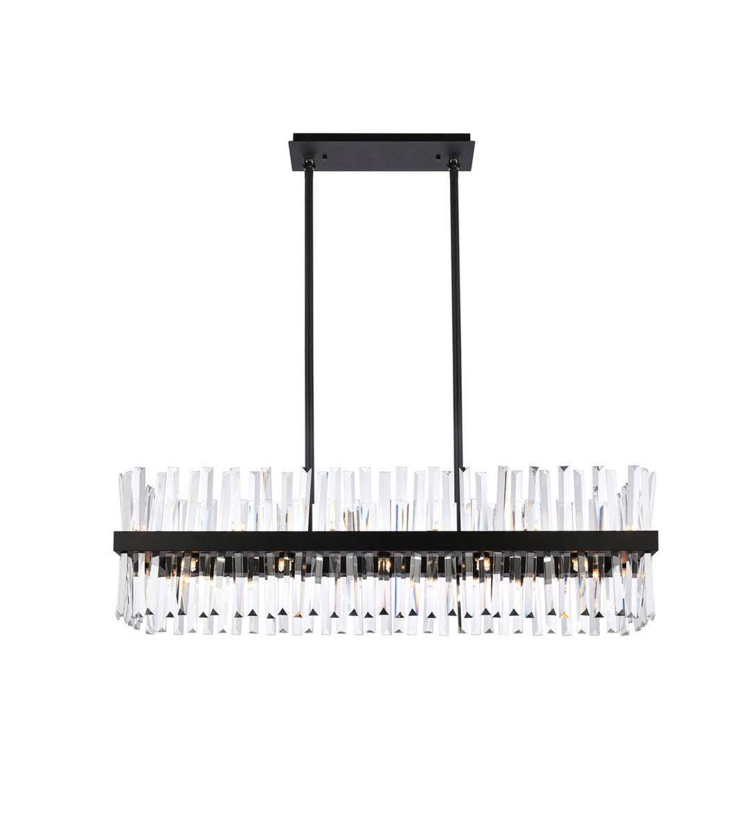 Elegant Lighting - 6200G42BK - 24 Light Chandelier - Serephina - black