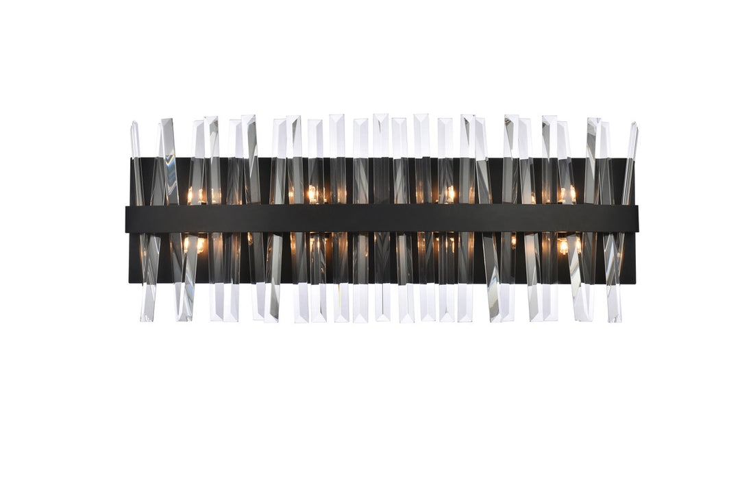 Serephina Eight Light Bath Sconce in Black - available from The Lighting Shoppe, trusted by Canadian homeowners
