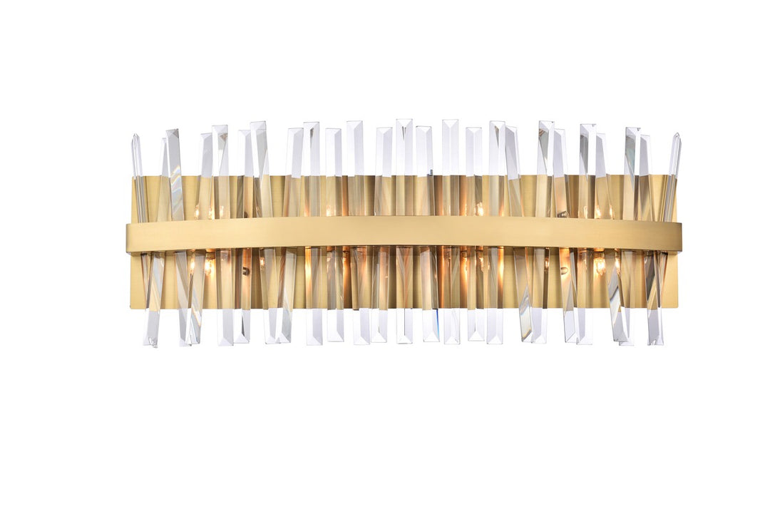 Serephina Eight Light Bath Sconce in Satin Gold - available from The Lighting Shoppe, trusted by Canadian homeowners