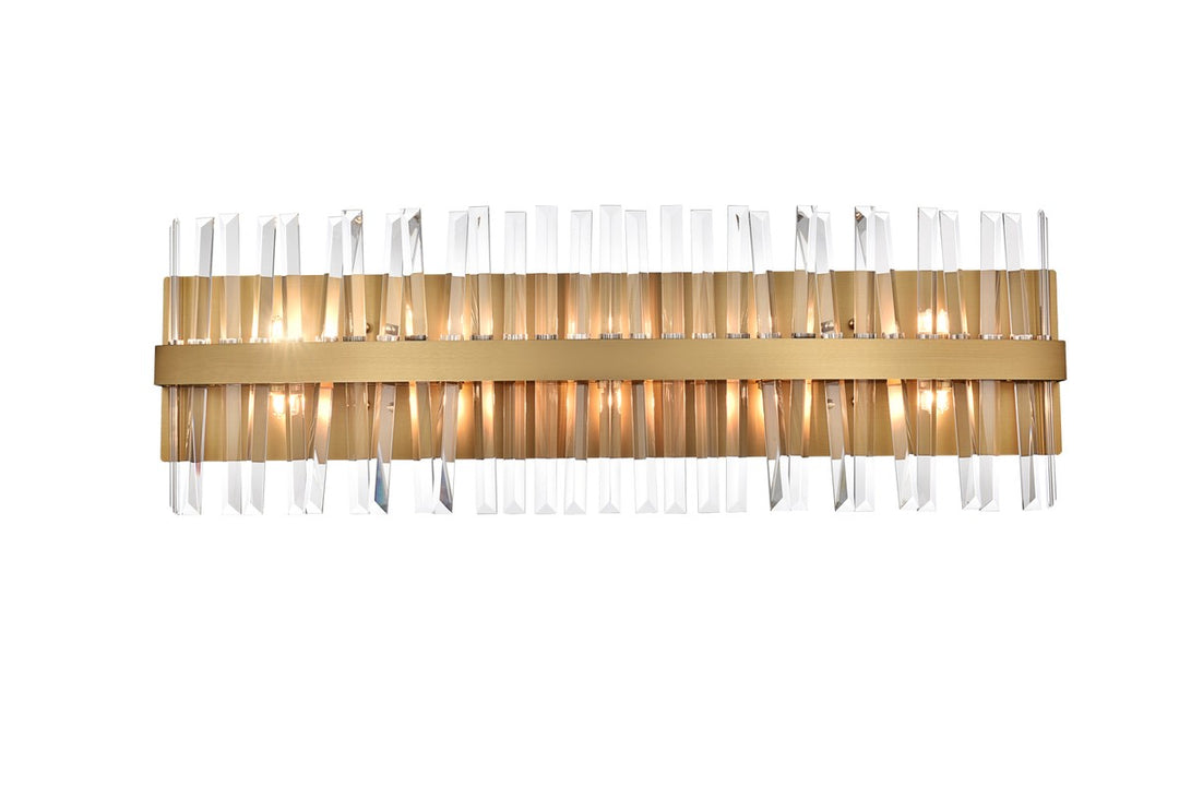 Serephina Ten Light Bath Sconce in Satin Gold - available from The Lighting Shoppe, trusted by Canadian homeowners