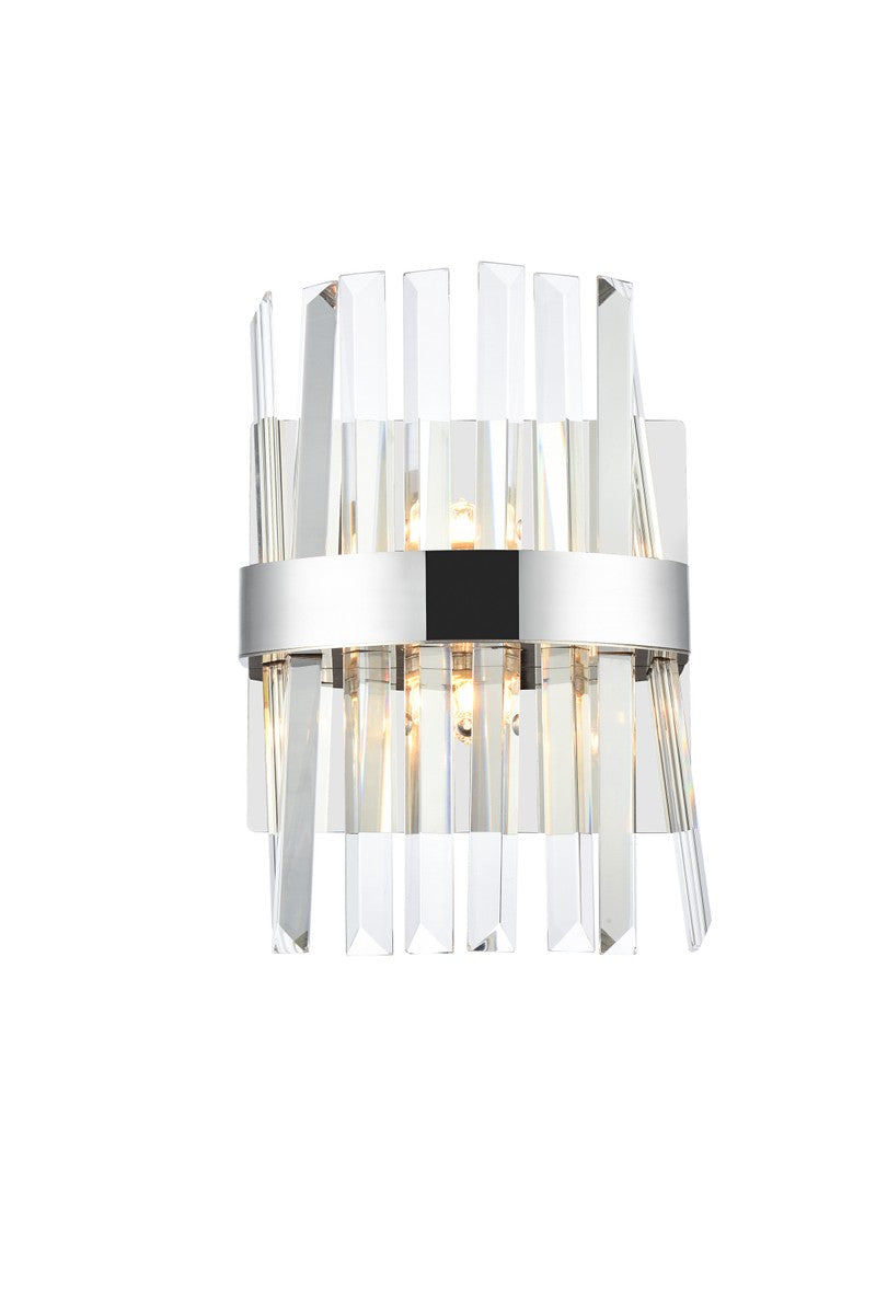 Elegant Lighting - 6200W8C - Two Light Bath Sconce - Serephina - chrome
