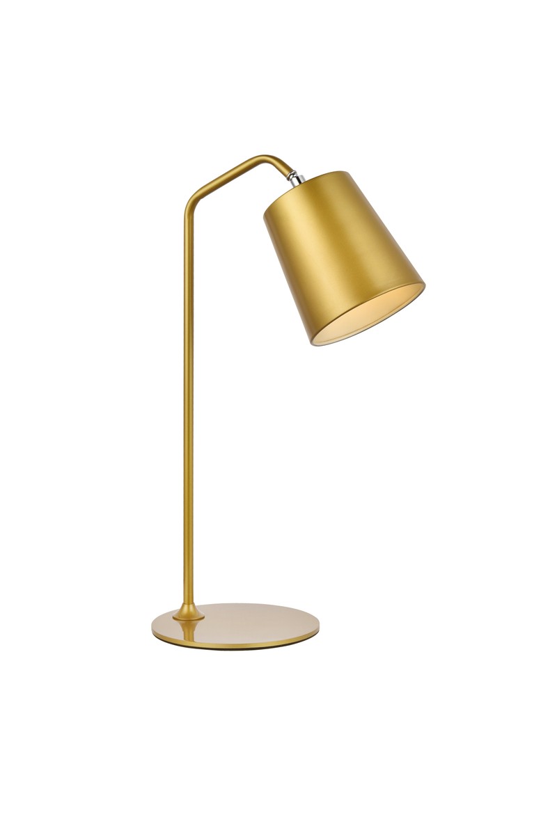 Leroy One Light Table Lamp in Brass - available from The Lighting Shoppe, trusted by Canadian homeowners